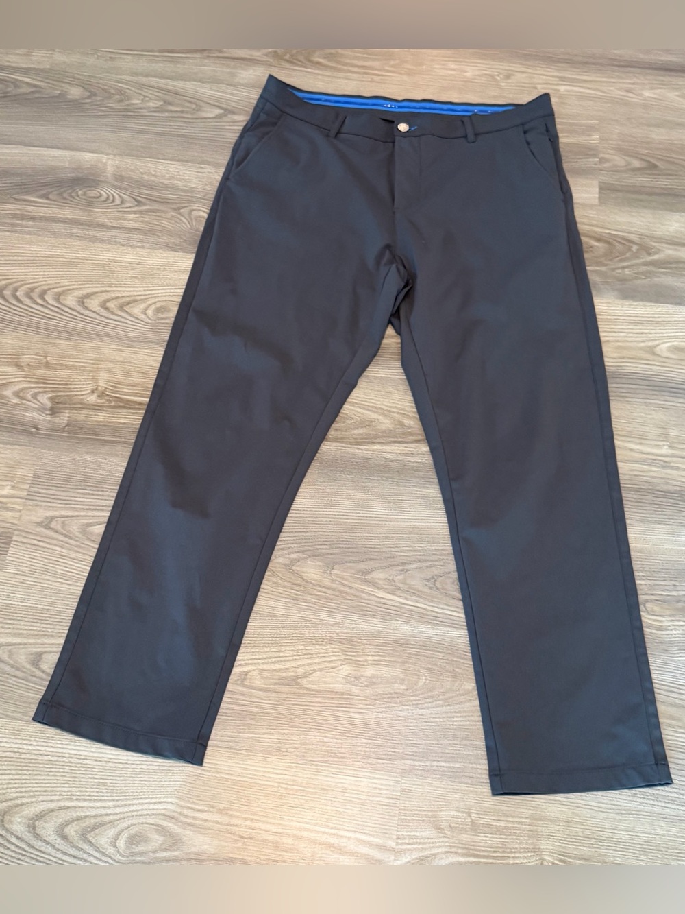 Twillory Tailored Fit Performance Gray Technical Chino Golf Pant Mens 38 x 30